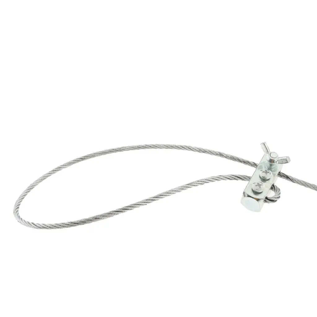 Steel Pig Hog Snare Cable Thick Wire Easy Grip Cross Handle Veterinary Restraint Tool for Handlers