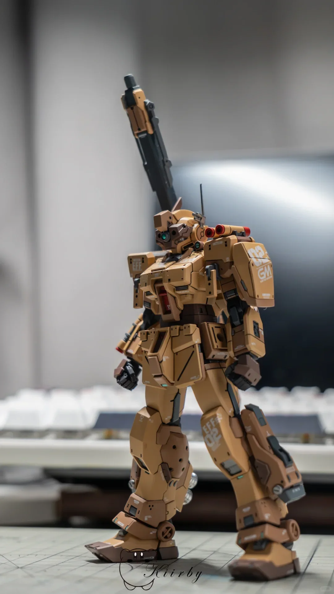 XFS Spartan GM Spartan Desert HG PB حصريًا 1/144 مجموعة نماذج تجميع مع شارات مائية، شخصية الحركة، لعبة قابلة للجمع