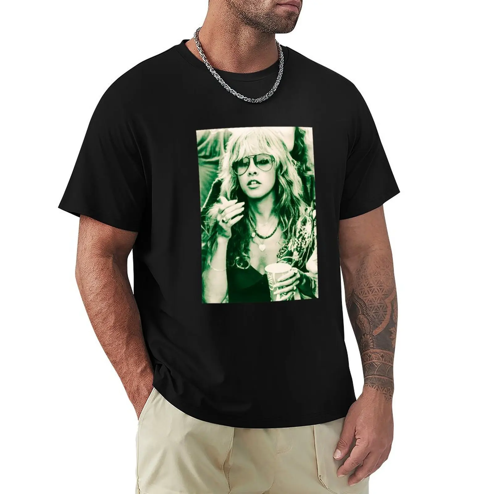

Stevie Nick T-Shirt Funny t-shirt funny shirt cotton aesthetic clothes mens graphic t-shirts anime