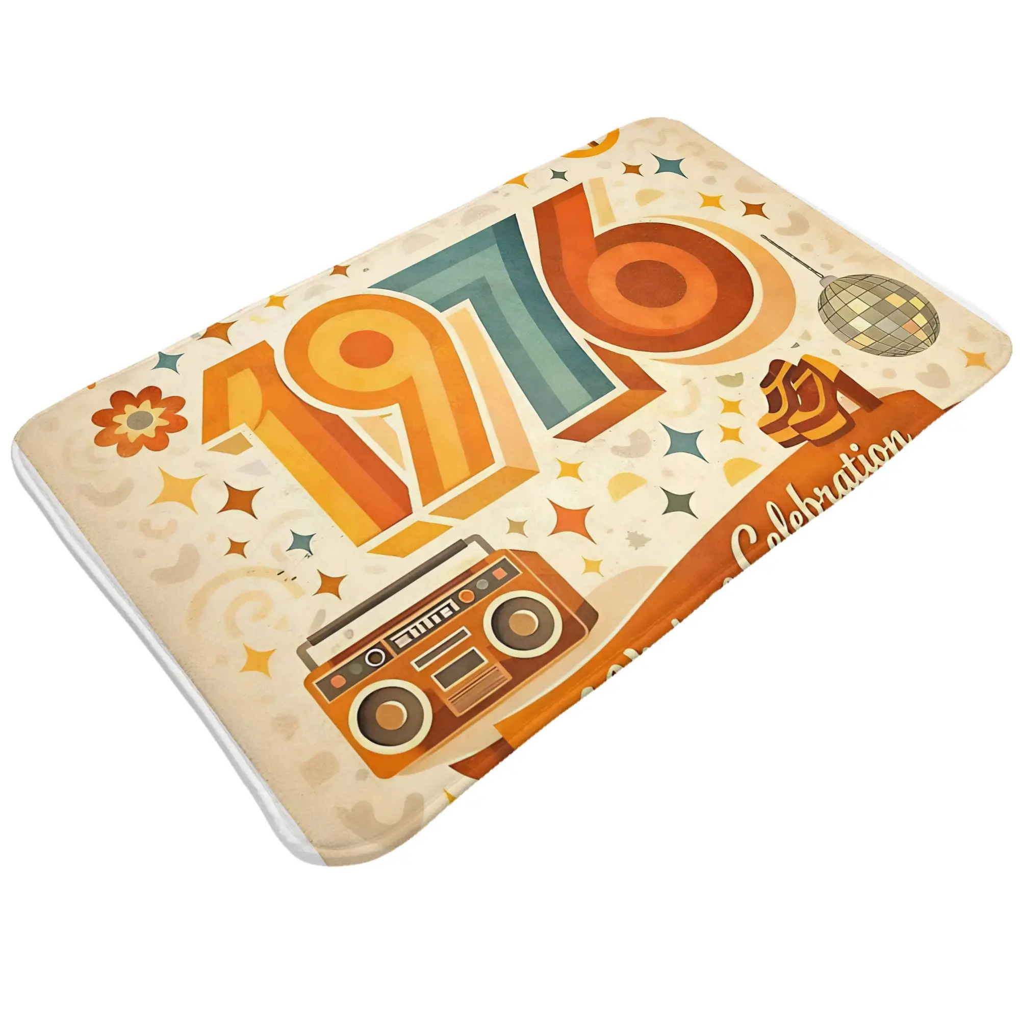 Born in 1976 Limited Edition  Decorations Bathroom Mat 50th Birthday Doormat Living Room Carpet Balcony Rug Home Decoration