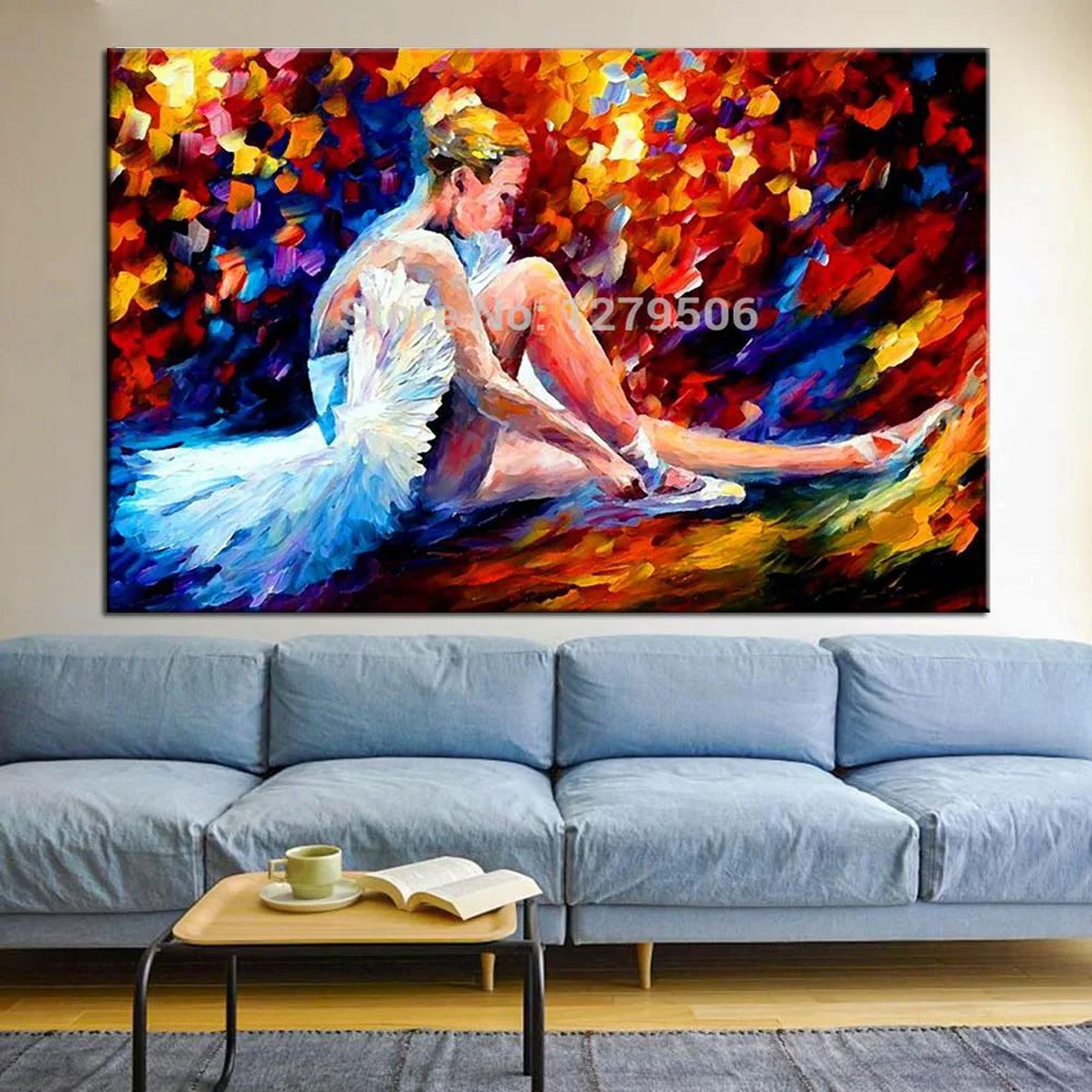 

Hand Painted Canvas Oil Paintings Modern Abstract Palette Knife Landscape Wall Art Pictures For Living Room Home Decor No Frame