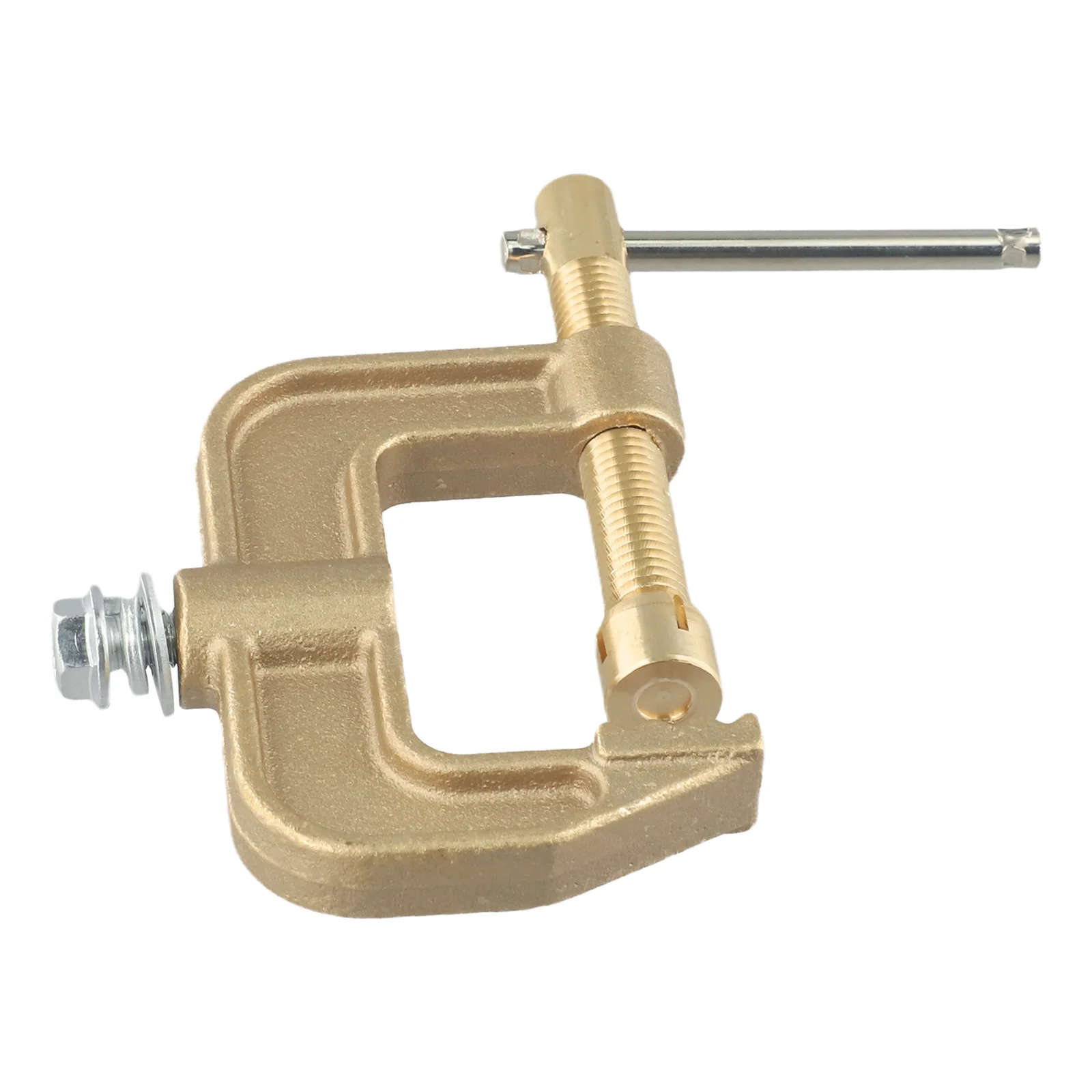 

Soldering Tools Ground Clamp 500A Accessories All-copper Electric Welder G-shaped Golden For High Current Welding