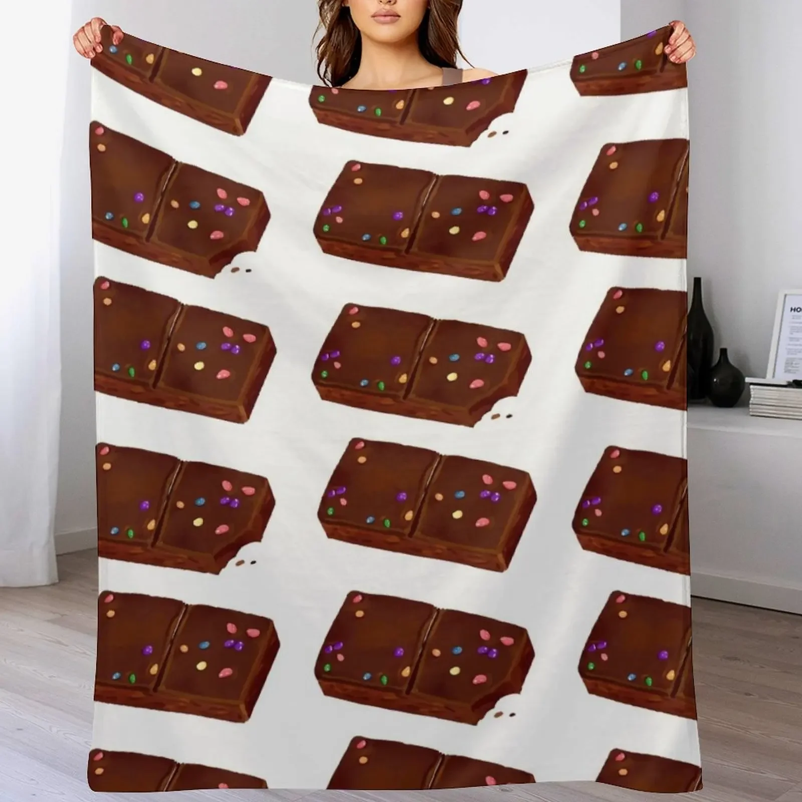 cosmic brownie pattern Throw Blanket Air Conditioner Soft Blanket for Office Home
