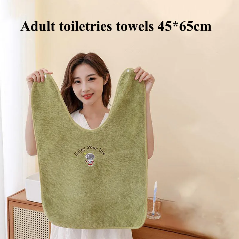 

65*45 см полотенца для мытья взрослых и детей с кнопкой, противообрастающие, водопоглощающие, мягкие полотенца, свободная регулировка, полотенце для рук