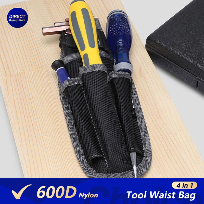 

Поясная сумка для инструментов 4 в 1 для ежедневной переноски, сумка для инструментов, карман для электрика, сумка для хранения электрика, сумка для инструментов