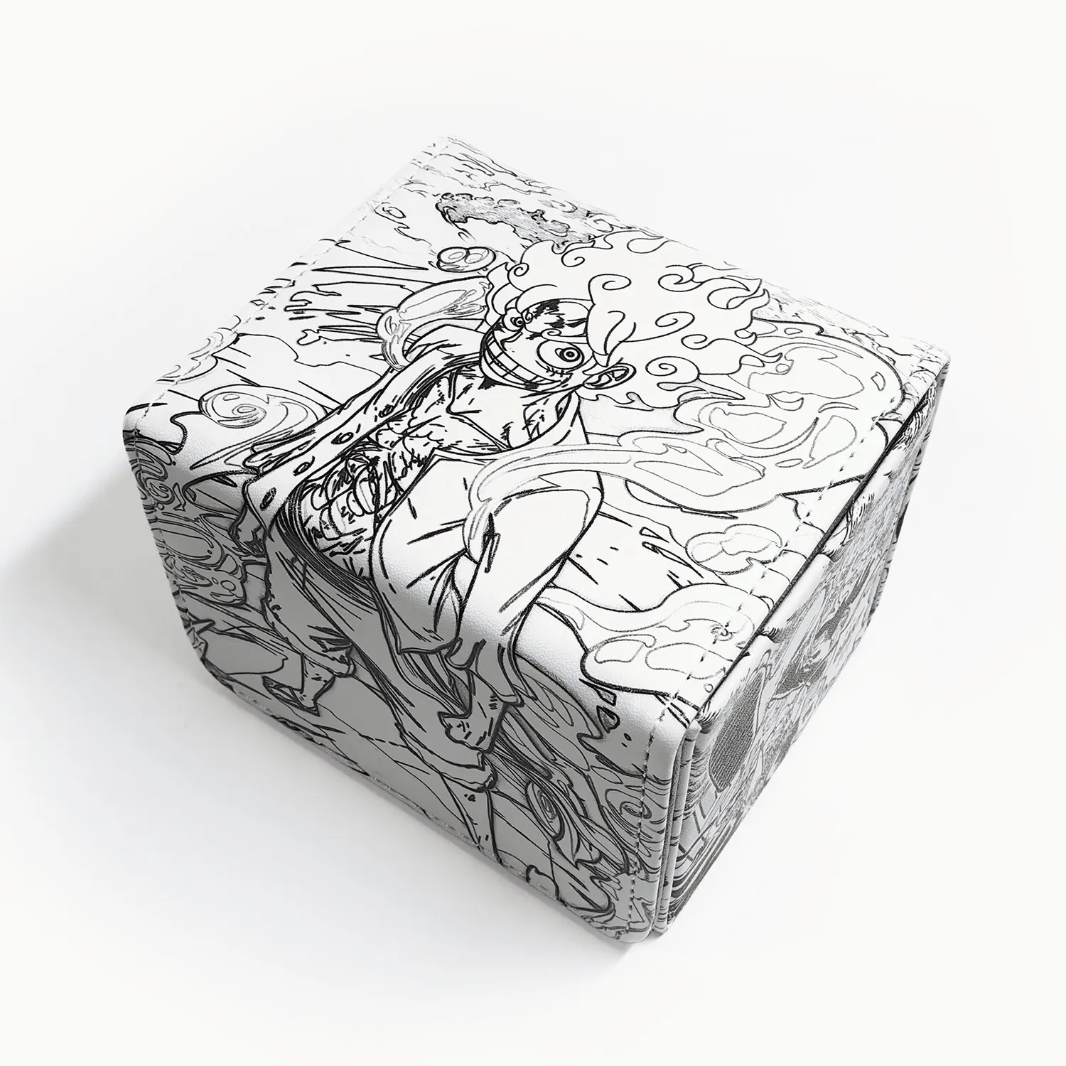 Monkey D Luffy Nika Trading Card Deck Box Pu Leather Storage Box For PTCG WS OPCG Holds Up To 100 + Trading Cards view 2