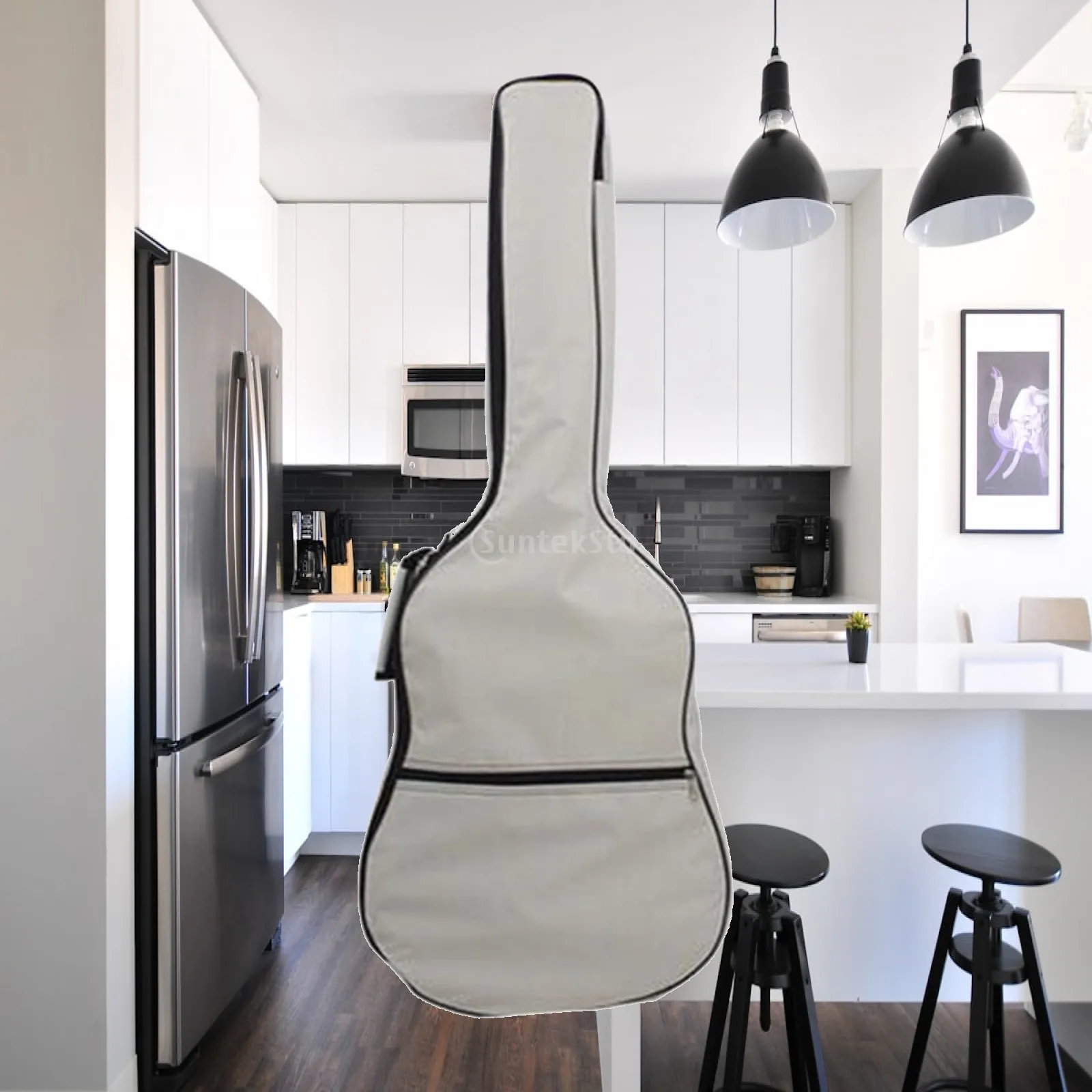 Acoustic Guitar Gig Bag with Large Storage Pocket and Travel-Friendly Design