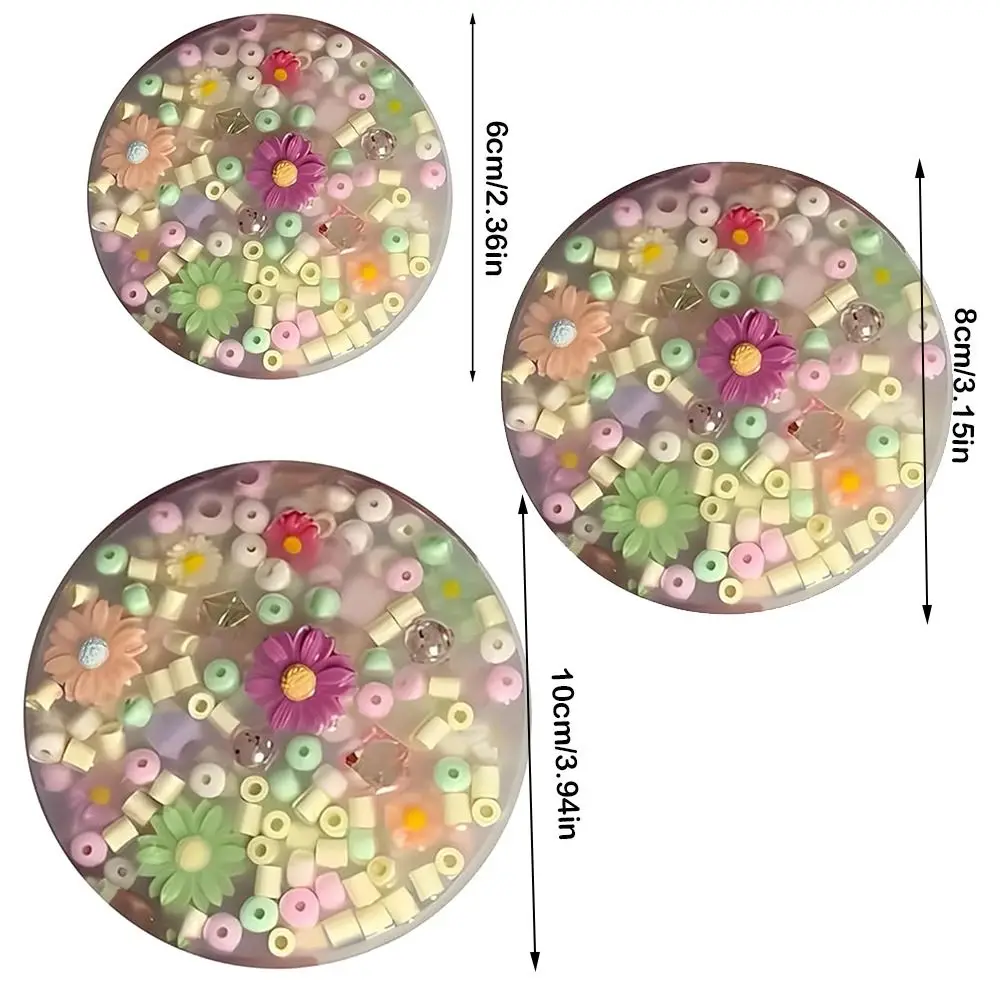 Siliconen Bloemen Kieskeurig Pad Angst Speelgoed Pad Sensorische Pick Pad Fidget Trichotillomanie 6/8/10Cm Huid Plukken Fidget Speelgoed