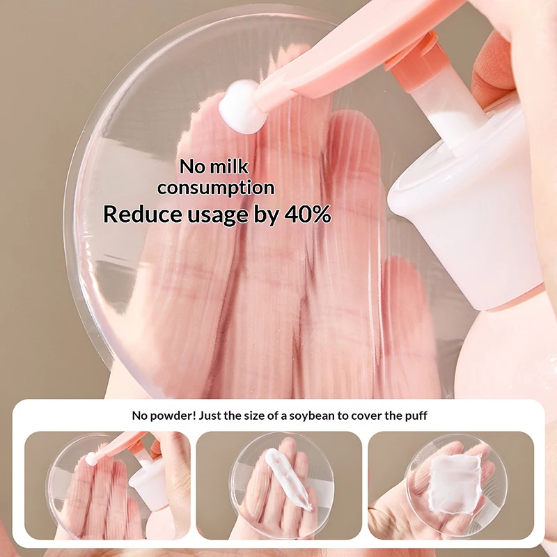 Soft Silicone Gel Powder Puff Sponge For Body Lotion Face Foundation Transparent No Powder Eating Powder Puff Applicator Tools