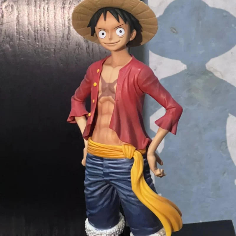 

One Piece Monkey D Luffy Action Figure Replaceable Face Collectible Pvc Model Desktop Decoration Ornament For Anime Fans Gift