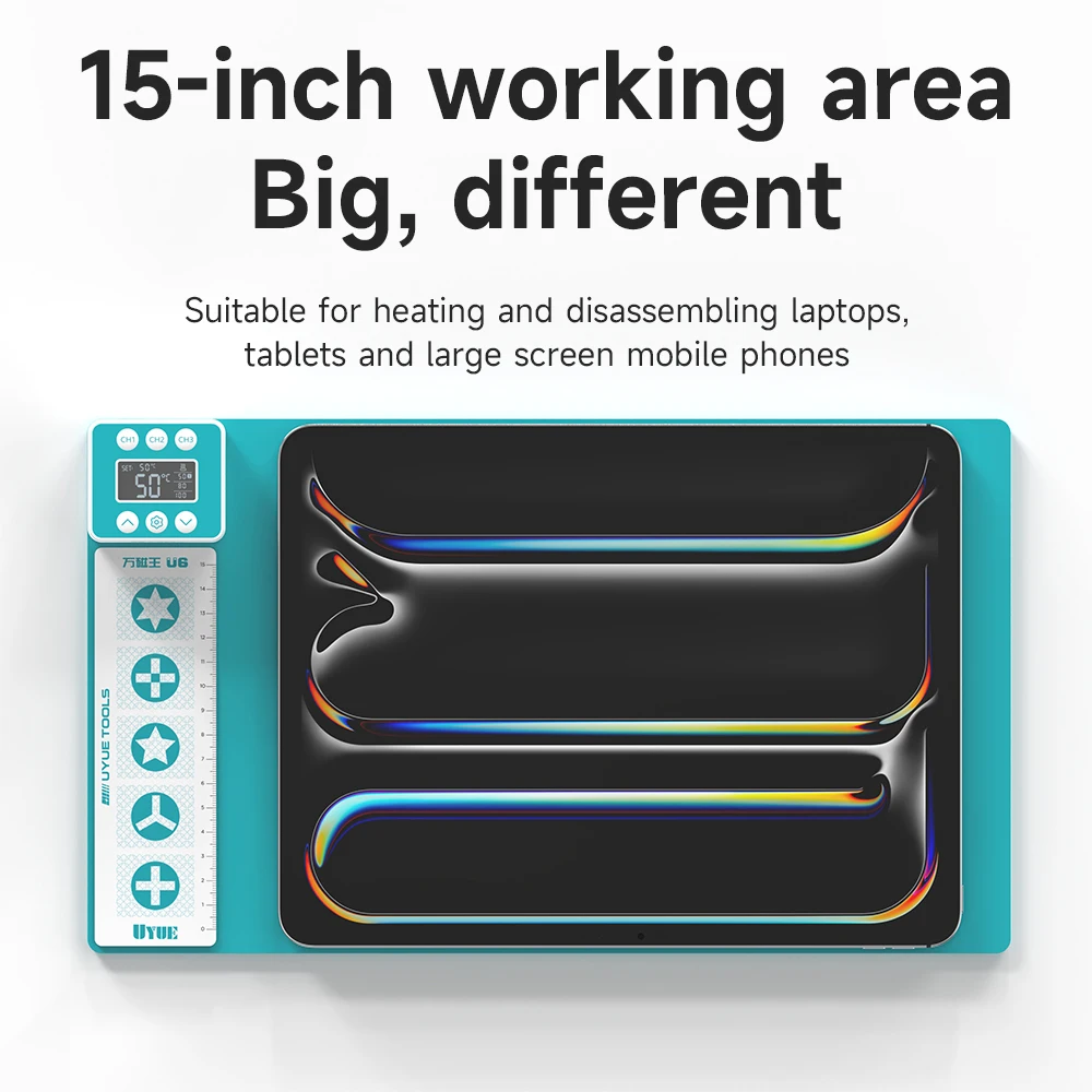 UYUE K1 K2 LCD Screen Separator 12inch/15 inch Pre-heating Pad for Mobile Phone Disassembly Repair Tool