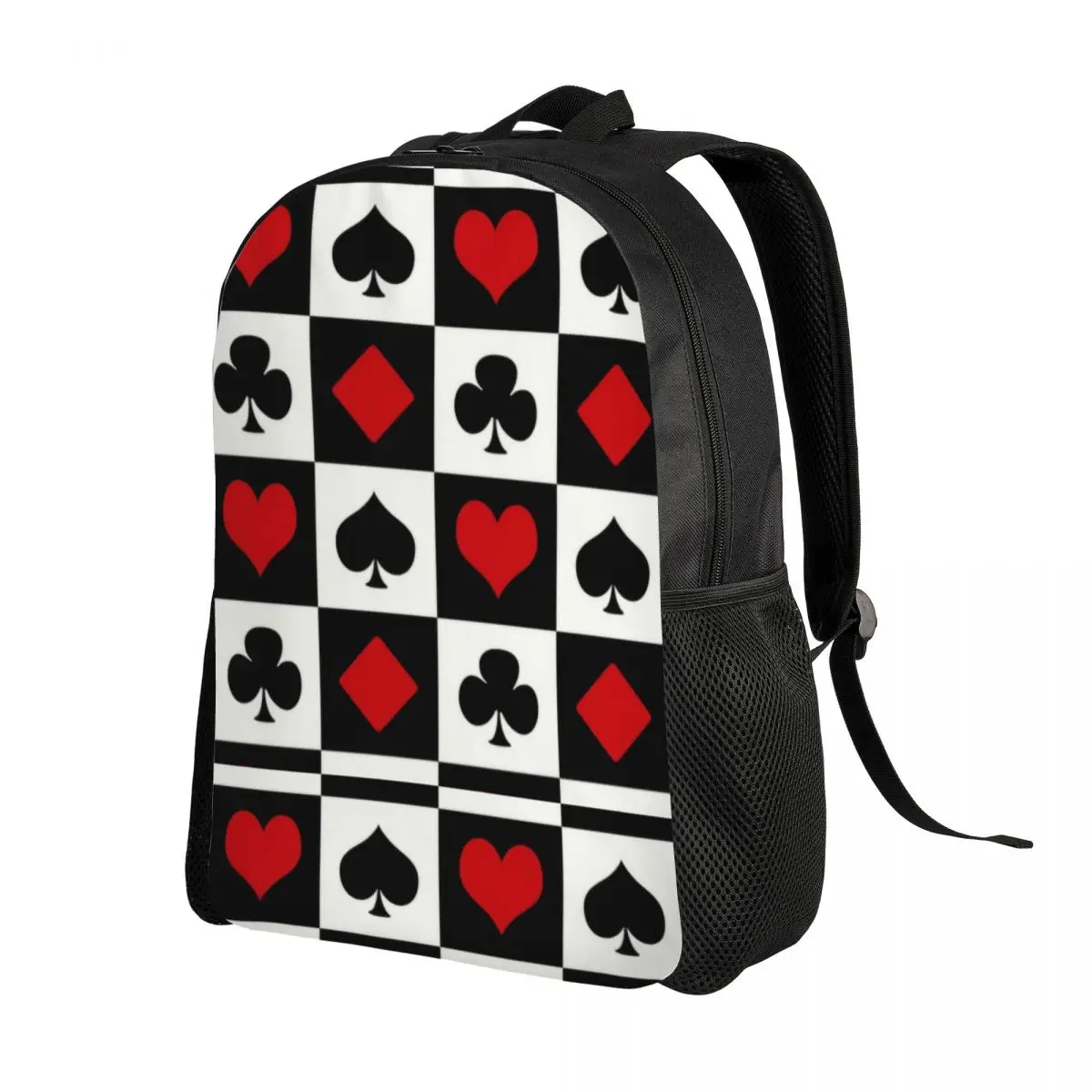 

Playing Card Laptop Backpack Men Women Casual Bookbag for School College Student Game Poker Players Bag