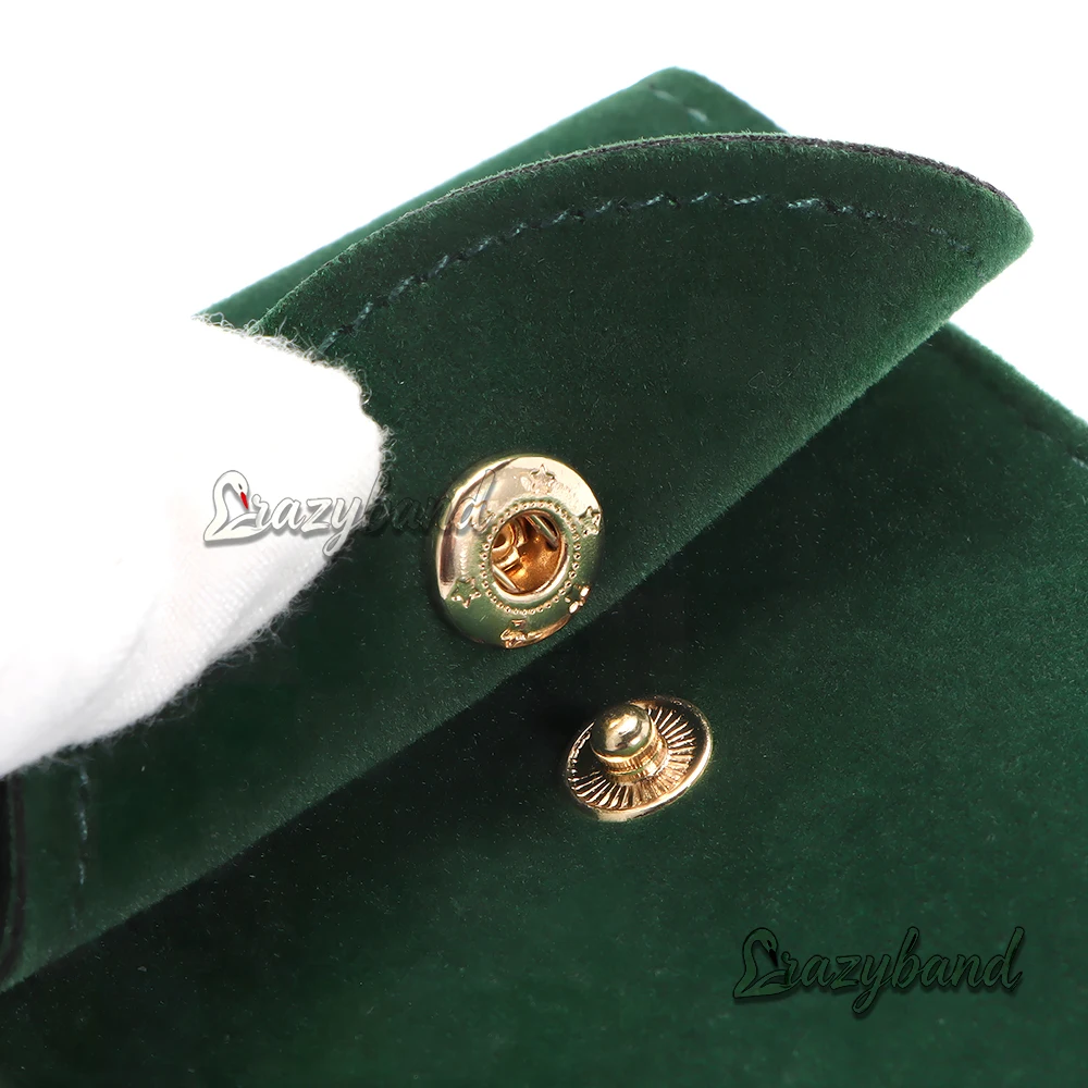 Single Watch Bag Black Green Watches Box Flannelette Gift Box Travel Storage Case Durable Portable Watch Dust Protector Case