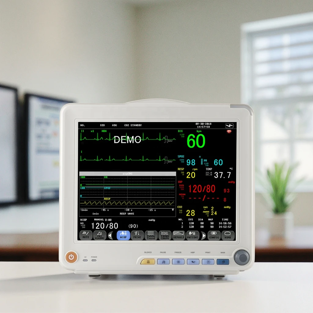 LTSP29 Electric Portable 12.1 Inch High Resolution Color LCD Display ICU Surgery Monitoring Diagnosis Veterinary Patient Monitor