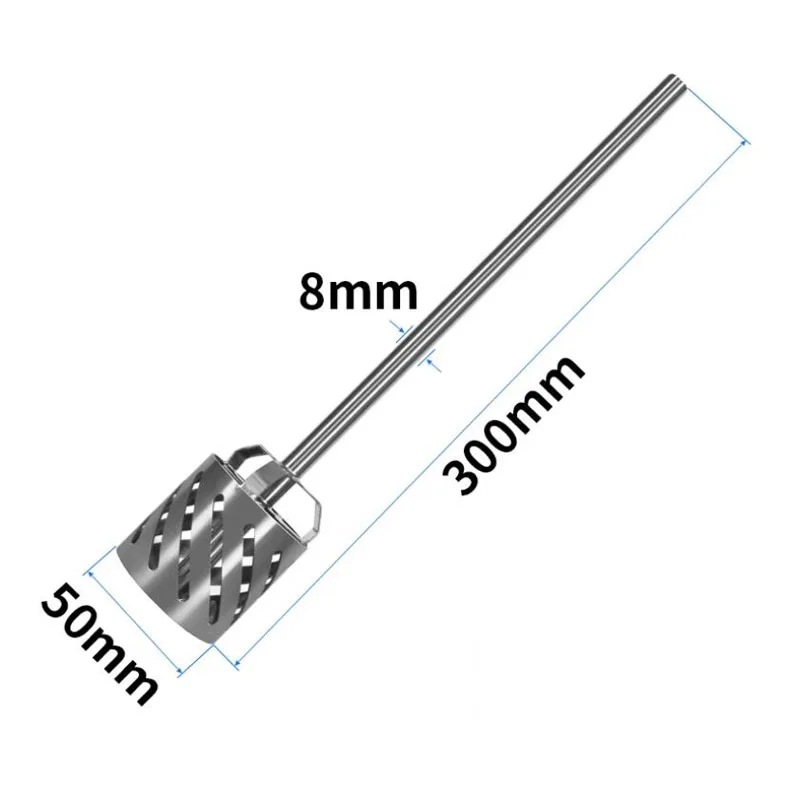 High Shear Integrated Turbine Stirrer 304 Stainless Steel Dispersion Emulsifying Head 50mm Diameter for Homogenizing Mixtures