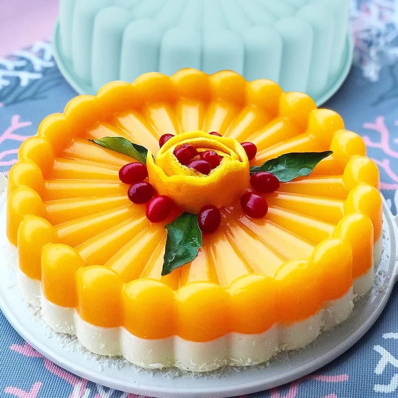 Silicone Round Baking Pan Charlotte Cakes Baking Pan Sponge Flan Mold Shortcake Baking Pan Kitchen Silicone Mould