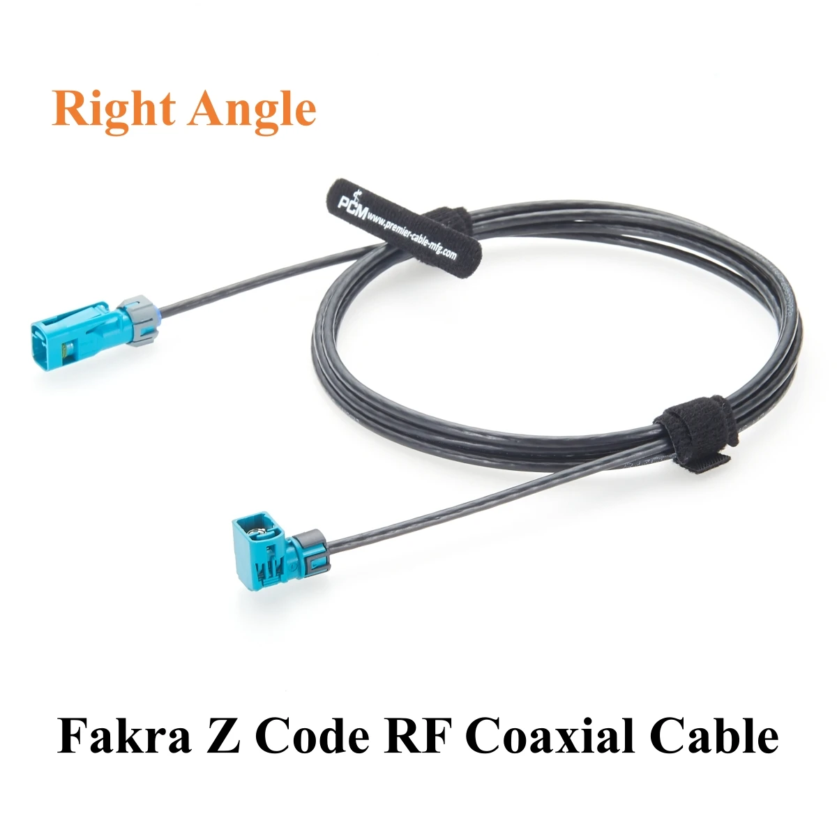 

Right Angle Fakra Z Code Automotive RF Cable IP67 Rosenberger 59K2RK-102A4-Z to 59Z163-003-Z for GMSL & FPD-Link Cameras