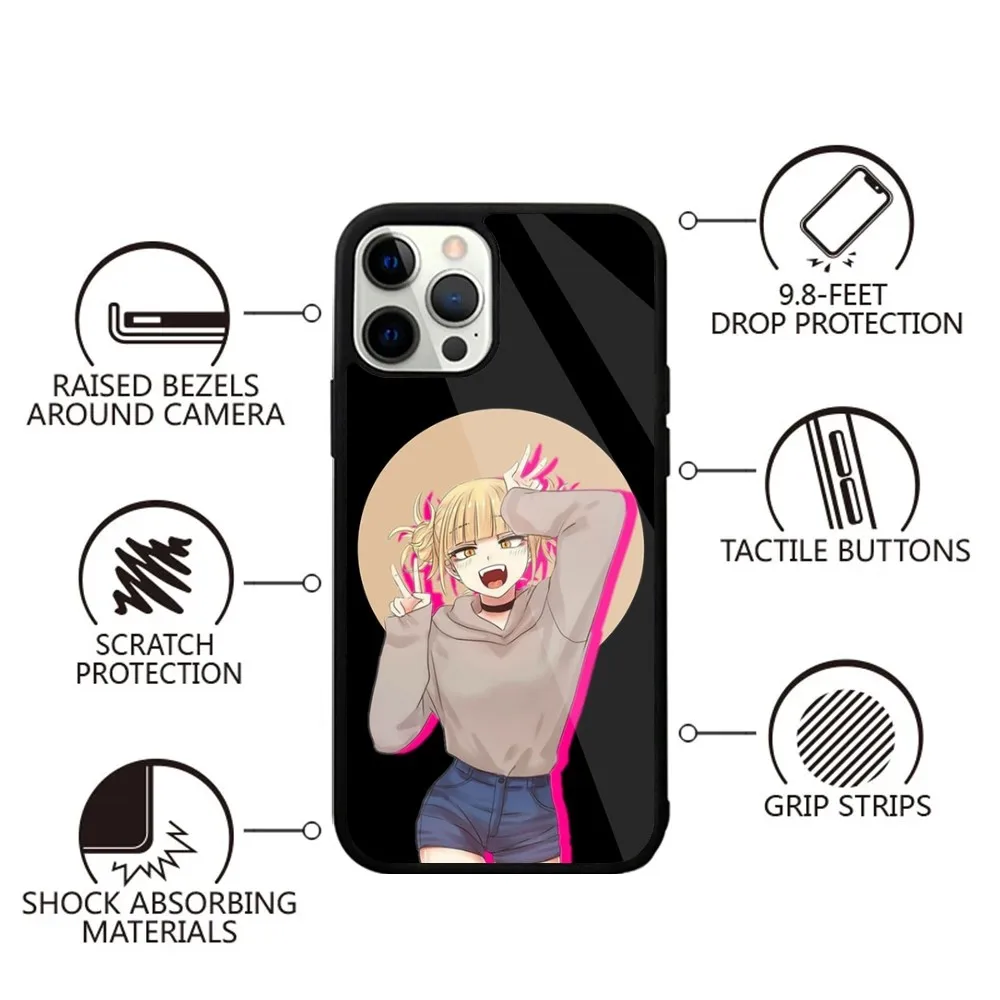 My Hero Academia Himiko Toga Phone Case Strong Magnetic For IPhone15,14,13,Pro,Max,Plus,11,12,Mini For Magsafe Wireless Charging