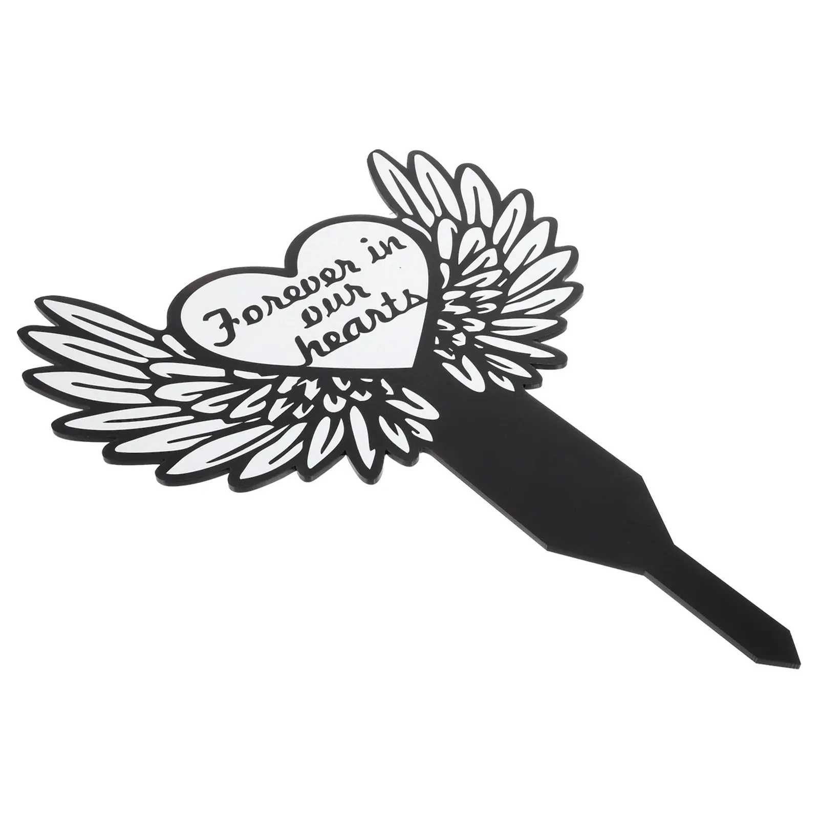 Cemetery Cross Stake Acrylic Grave Marker Decorative Memorial Cross Stake for Husband Waterproof Memorial Grave Decoration