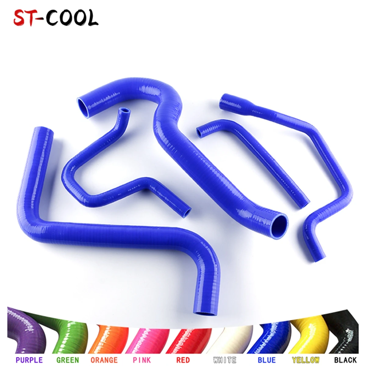 For Holden Commodore VS 3.8 V6 1995-1997 1996 Silicone Radiator Hoses Kit Tubes Piping 5Pcs 10 Colors