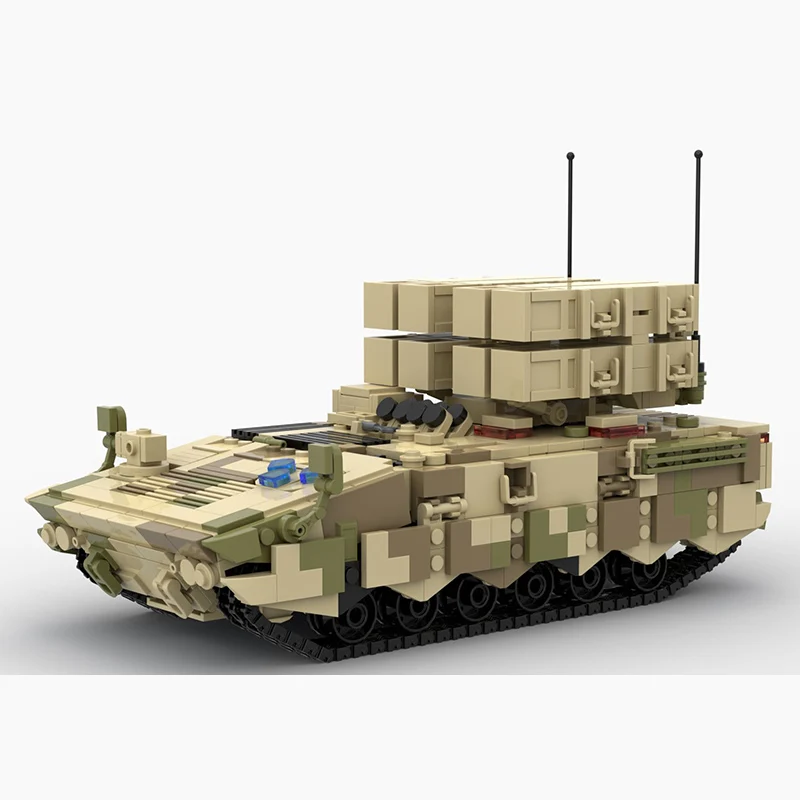 AFT-10 Missile Launcher Vehicle Model MOC Building Bricks War Equipment Modular Technology Gifts Holiday Assemble Children Toys
