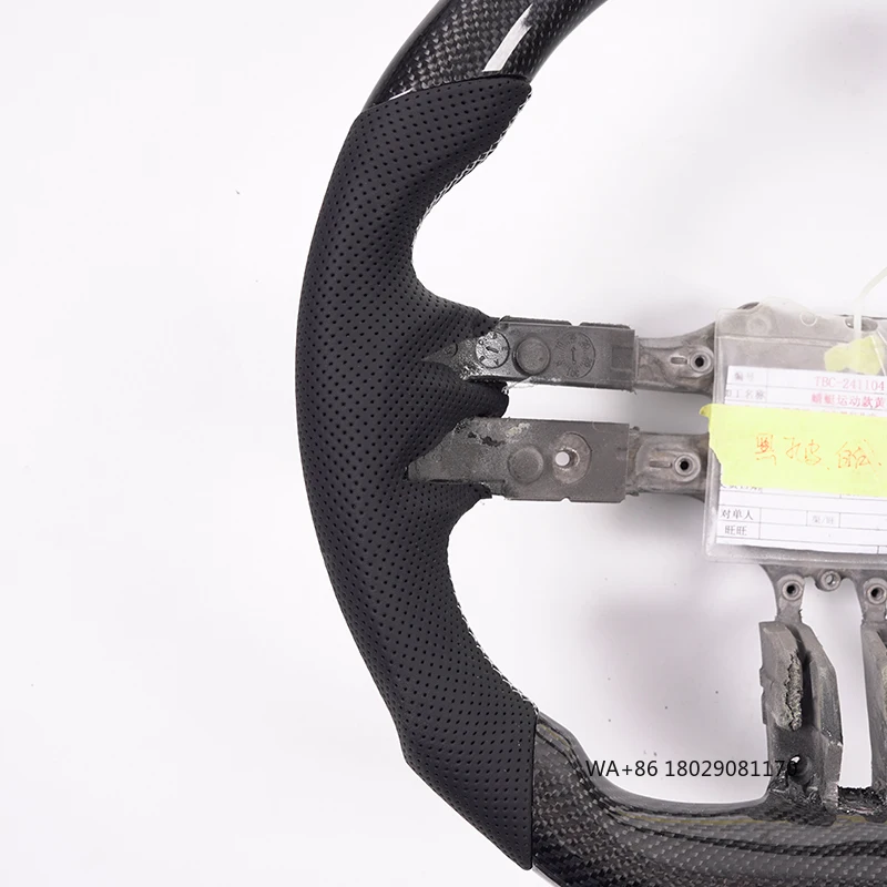 ل-عجلة القيادة من ألياف الكربون اليعسوب W219 W204 W213 W205 CLS C257 C 300d CLA 250 W117 W209 C117 #4
