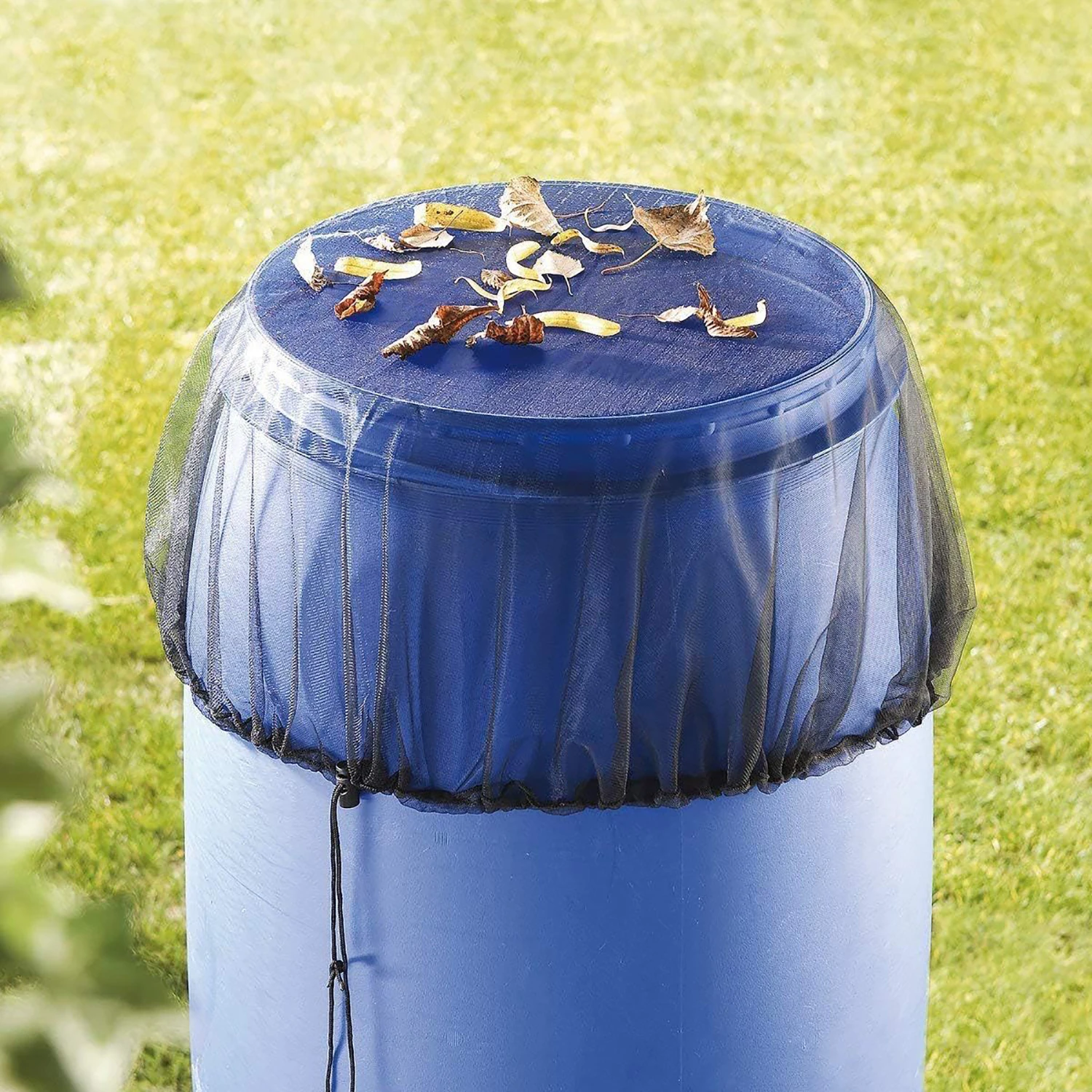 Mesh Cover For Rain Barrel Rain Collection Bucket Netting Lid Outdoor Waterpot Anti-leaf & Insect Filter Screen Cover 50~120cm