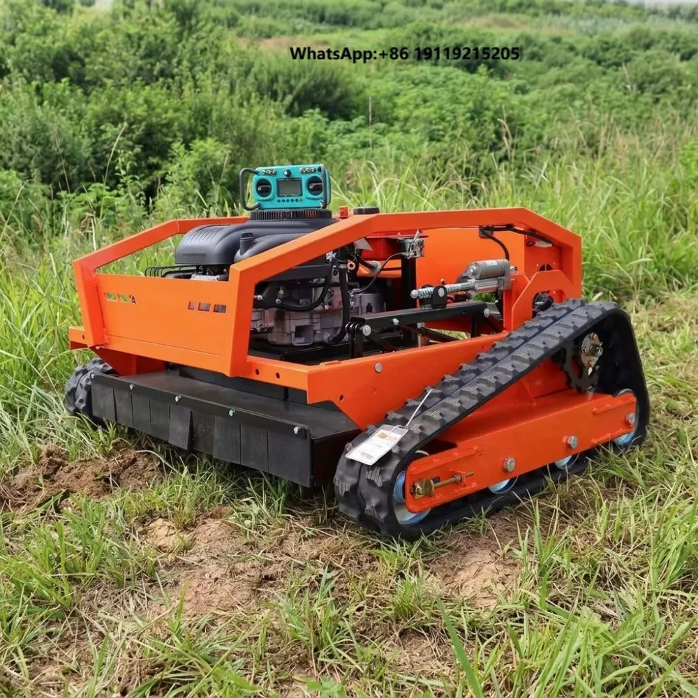 Industrial Grade Electric Cordless Self-Propelled Remote Lawn Mower with Reinforced Chassis for Heavy Vegetation (DIY)