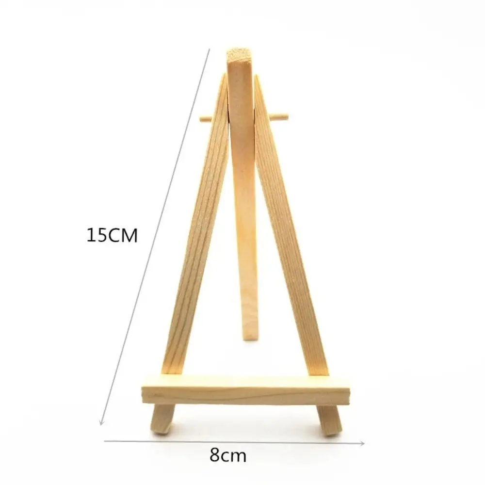 Складной деревянный мини-мольберт для рисования и эскизов, складная маленькая треугольная подставка для дисплея, портативная настольная подставка, стол-штатив