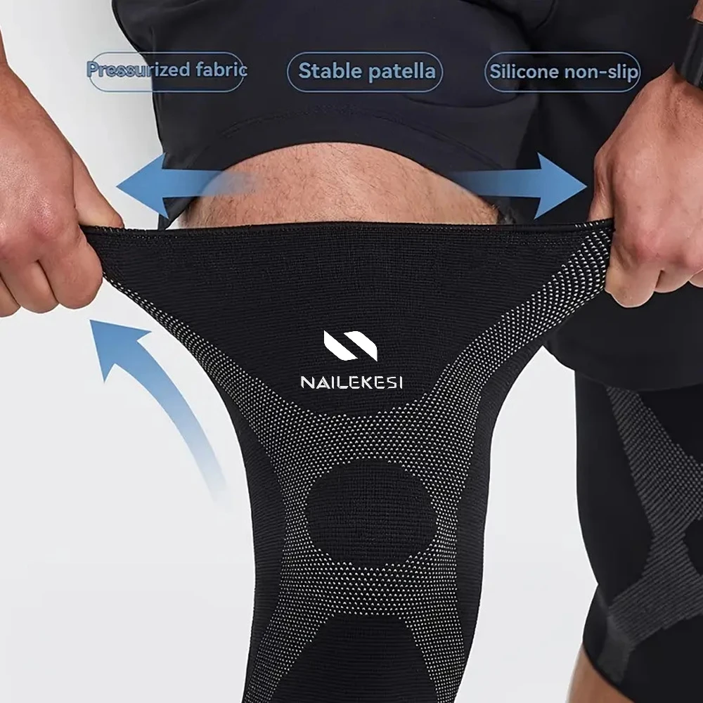 

1 пара наколенников больших размеров, компрессионный рукав для колена от артрита, ACL, разрыва мениска, облегчения боли в колене и восстановления после травм