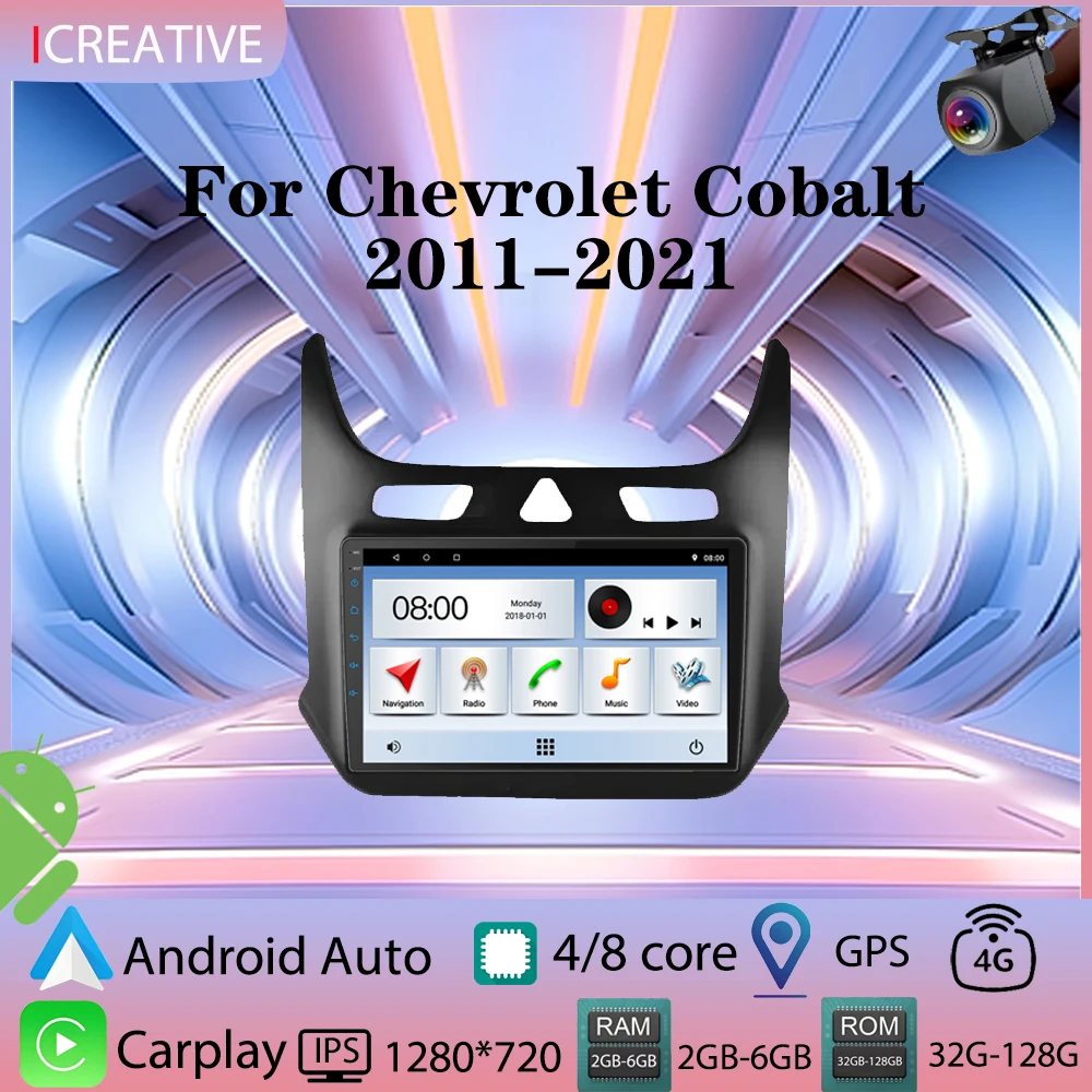 

Car Radio Android for Chevrolet Cobalt 2011-2021 Multimedia Carplay Player 2Din Stereo Autoradio Head Unit 9‘’ Screen Navigation