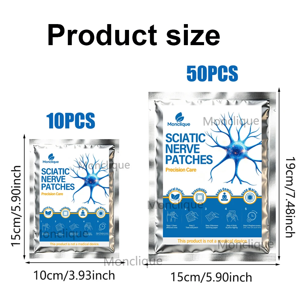 10/100PCS Hip Care Patch Hot Compress Buttocks Lumbar Spine Thigh Long-lasting Heating Skin-friendly Home Office Health Care - view 6