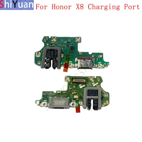 USB 충전 포트 커넥터 보드 플렉스 케이블, Honor X8 TFY-LX1 TFY-LX2 충전 커넥터 교체 부품