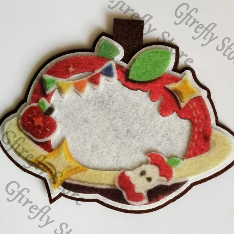 

Non Woven Hanging Drop Apple Love and Deepspace Keychain Bag Pendant Creativity Q Version Craft Keyring Anime Caleb Gift