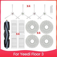 ABDJ-For Yeedi Floor 3 Station Robot Vacuum Cleaner Replacement Parts Accessories Main Side Brush Mop Cloth