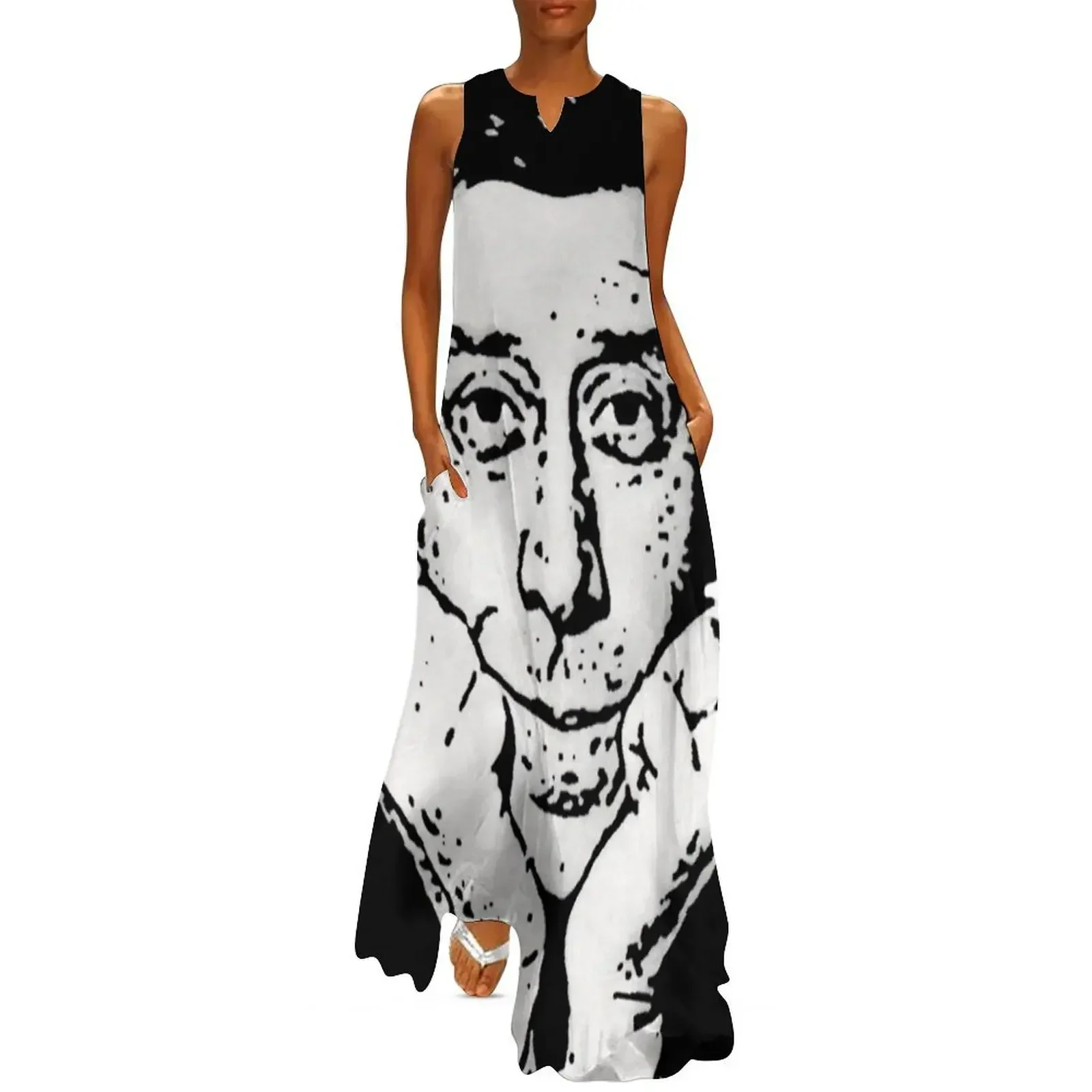 

Fernandel classic French actor Long Dress prom dress Woman fashion women dress womens clothing