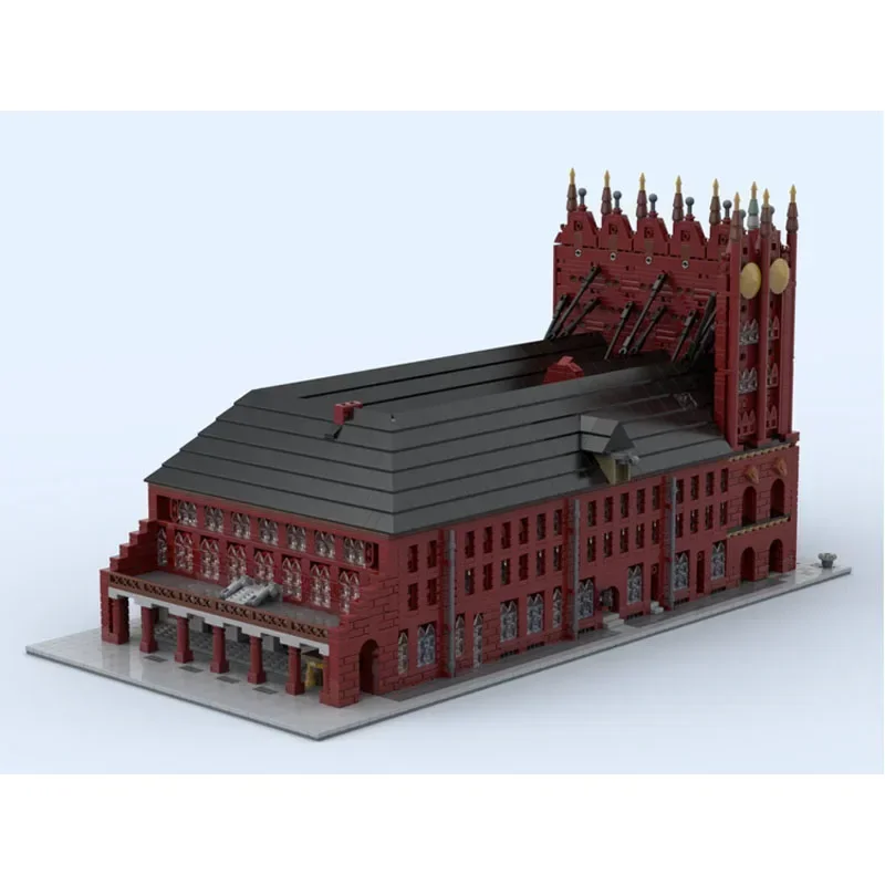 MOC-87184 Street View Stralsund Town Hall Assembly Splicing Building Block Model 7491BuildingBlocks Parts Kids BirthdayToy Gift