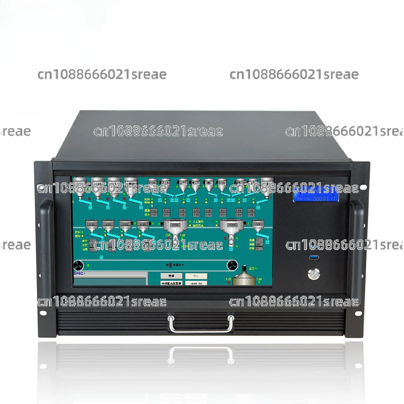 

6U Chassis, 12PCI Slot Integrated Machine Chassis with Screen, 13.3 Touch LCD Keyboard Server, EATX Motherboard