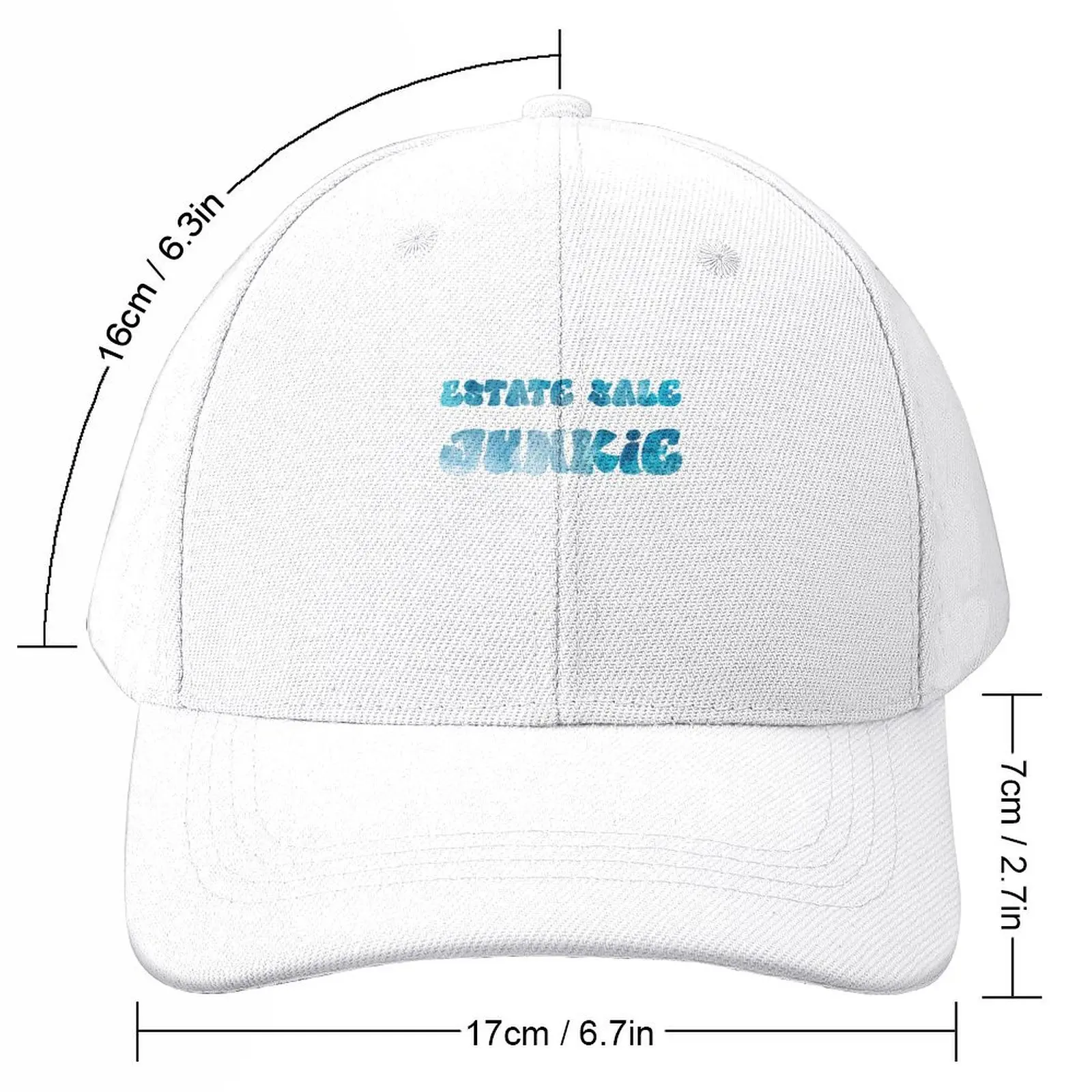 Estate Sale Junkie blue watercolor Baseball Cap Hat Beach fashionable Women's Golf Clothing Men's