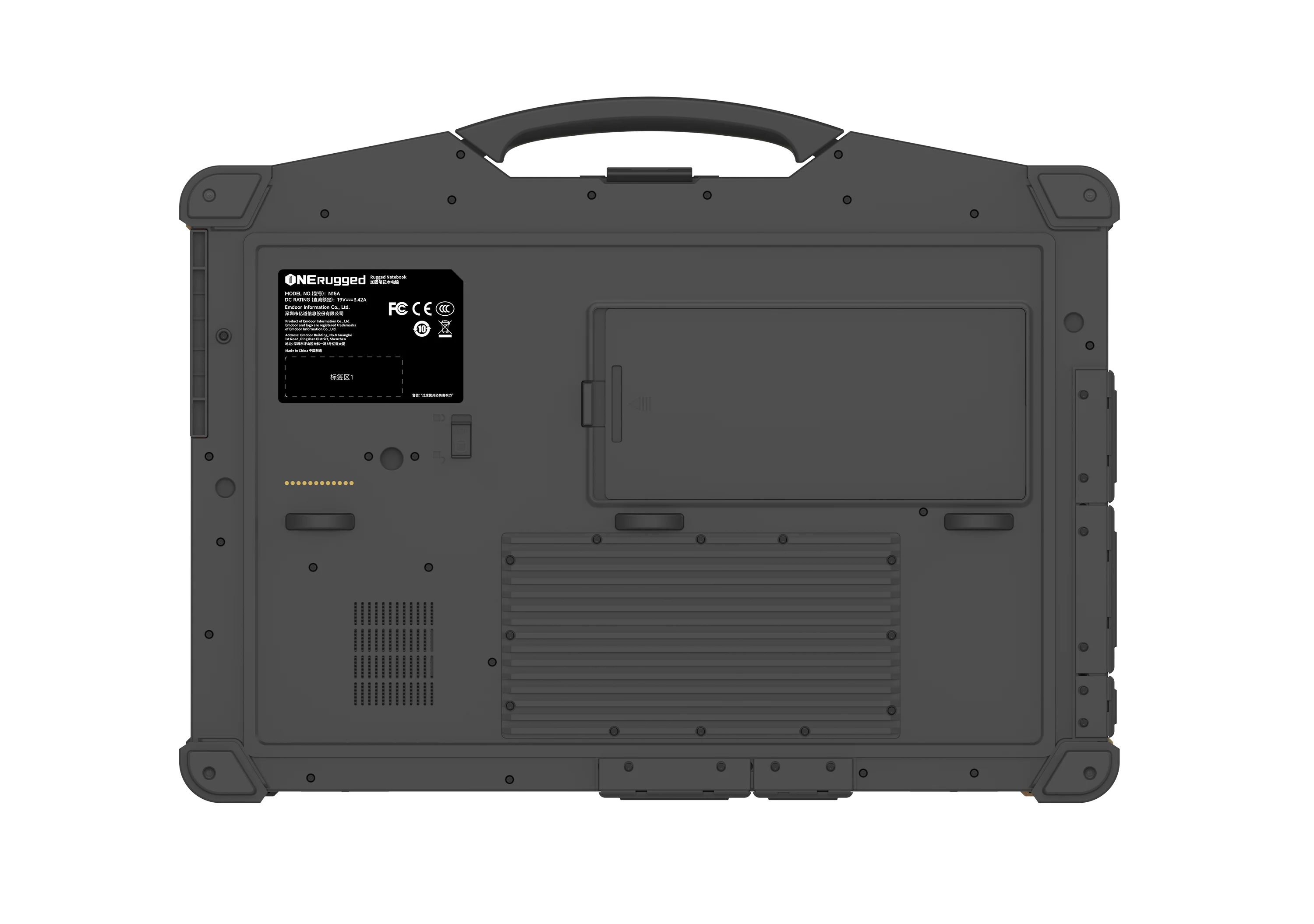ONE Rugged N15A 15.6-inch IP65 Fully Rugged Notebook，Military - Grade Protection,Hot - Swappable Battery