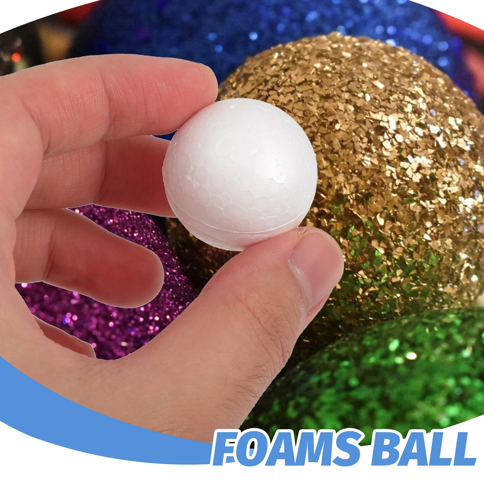 

150Pcs Foam Balls Blank Foams Balls DIY Craft Supplies Wedding Party Decorations Party Layout Decors Foams Models