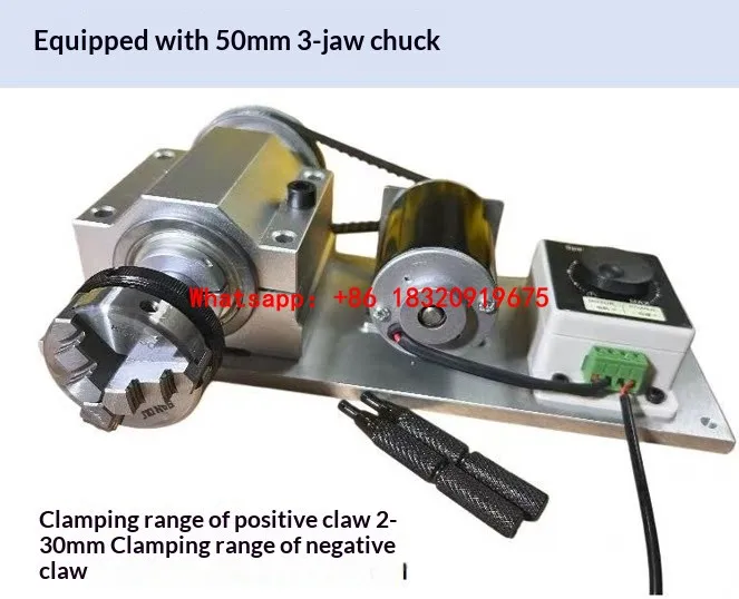 Cyclmotion 3-Jaw 4-Jaw Mini Chuck for Watch Case Backs (Brushing & Polishing) – Adjustable Speed ​​Micro Chuck