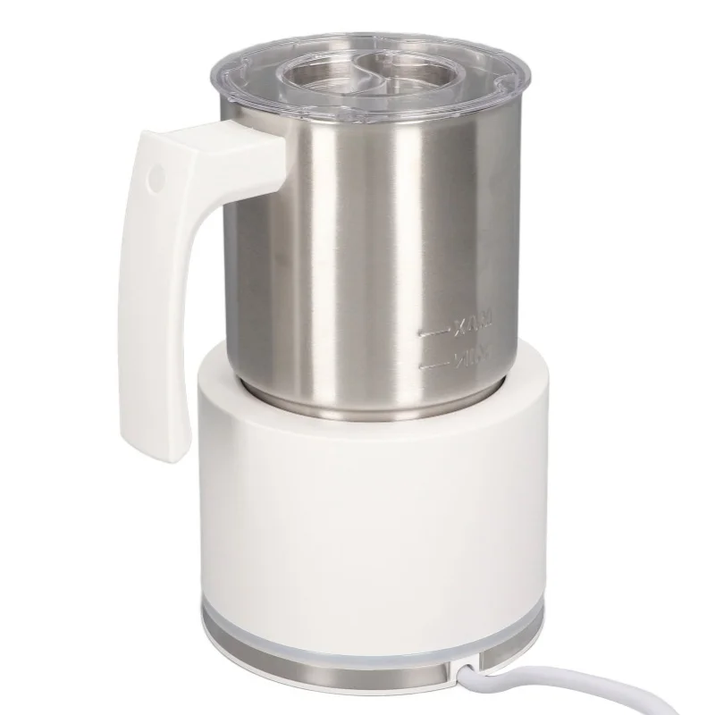 Electric Milk Frother Quiet Automatic Hot Cold Foam Maker For Coffee Hot Chocolate Detachable