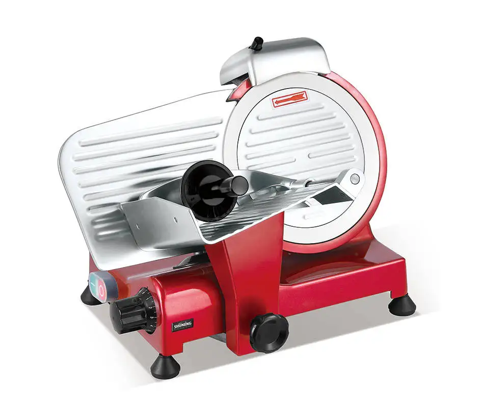 10 Inch Semi-Automatic Meat Slicer 250B Model 250mm Blade Diameter 0-12mm Adjustable for Hotel Canteen Food Processing