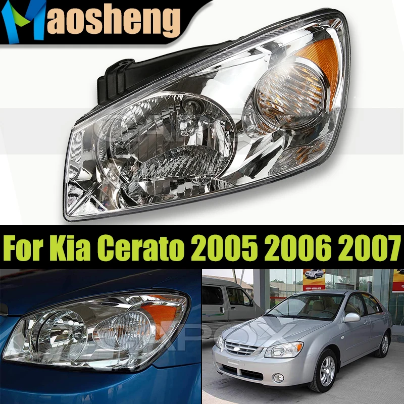 

Car Front Headlight Head Light For Kia Cerato 2005 2006 2007 Headlamp Head Lap Driver Light