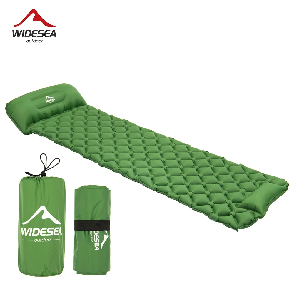 

Widesea Camping Sleeping Pad Press-type Inflatable Mattress Moisture Waterproof Outdoor Bed Beach Air Mat Travel Cushion