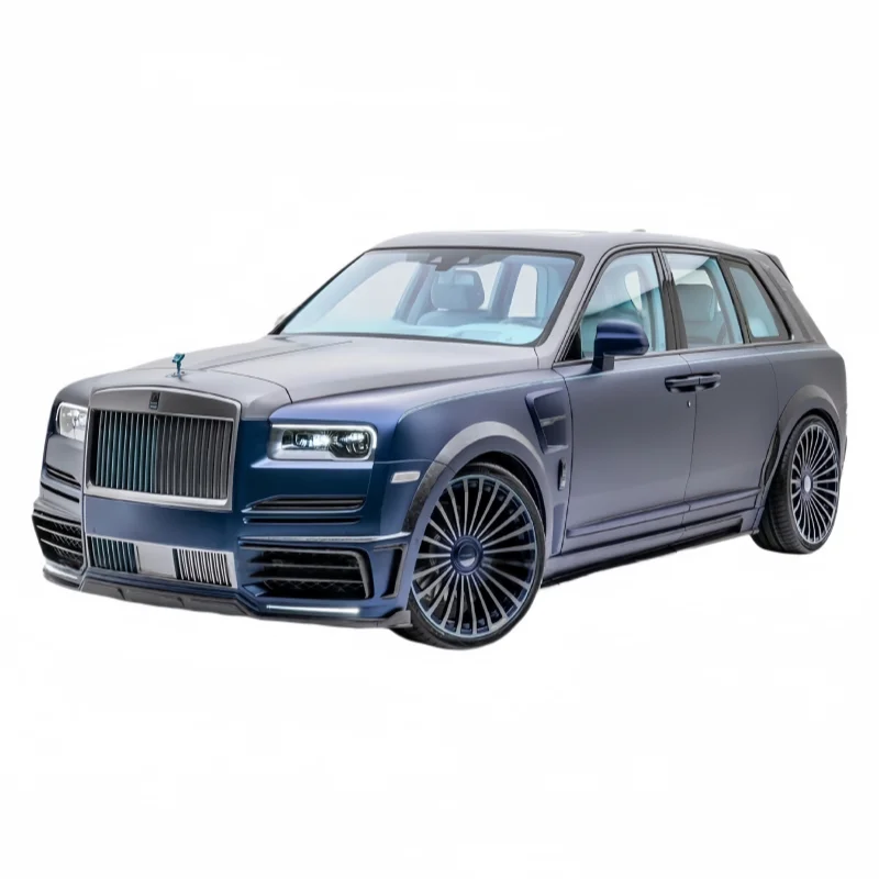 مناسبة لتعديل وترقية مجموعة الجسم الكبيرة من ألياف الكربون لـ Rolls-Royce Cullinan بما في ذلك غطاء التنانير الجانبية للمصدات