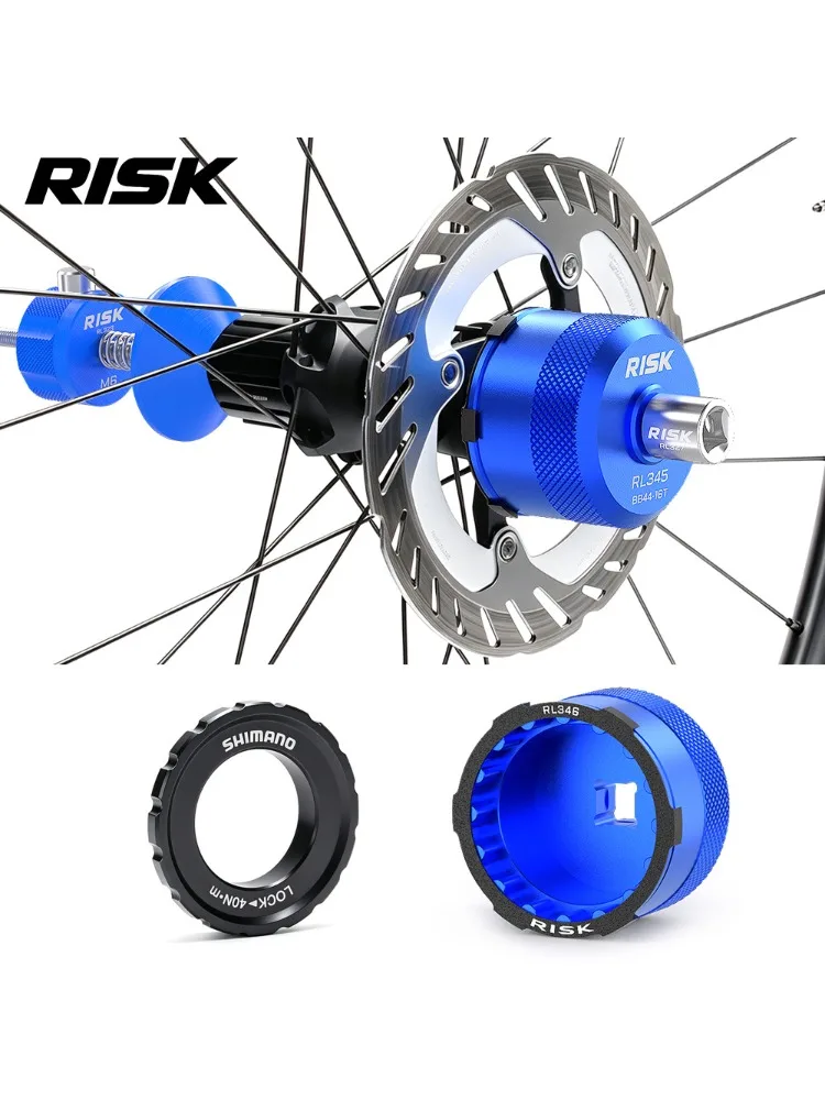 AliExpress NONE RISK Bicycle External Lock Cover Removal Tool, Center-lock Disc Rotor Lock Ring Socket, Bottom Bracket Maintenance
