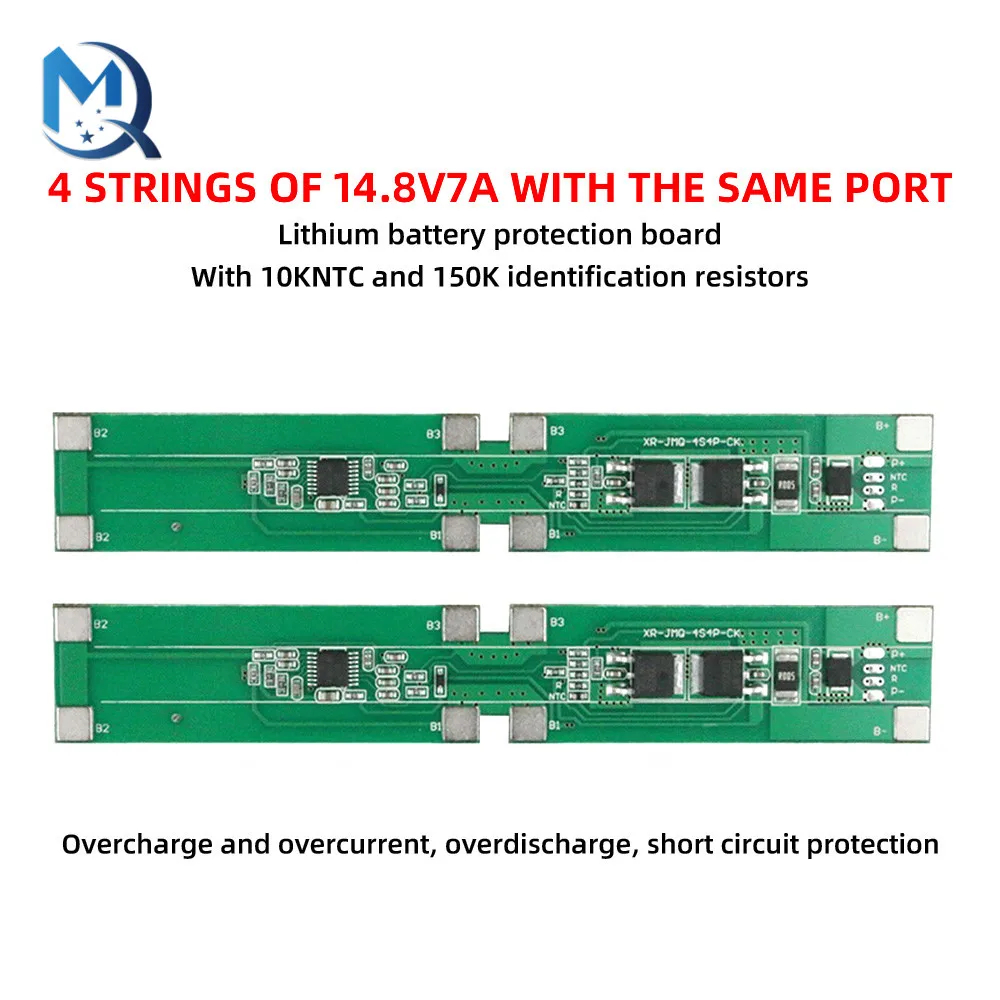 BMS 4S 7A 14.8V 18650 Li-ion Lithium Battery Charger Board Short Circuit Protection For Solar LED Power Bank Supply