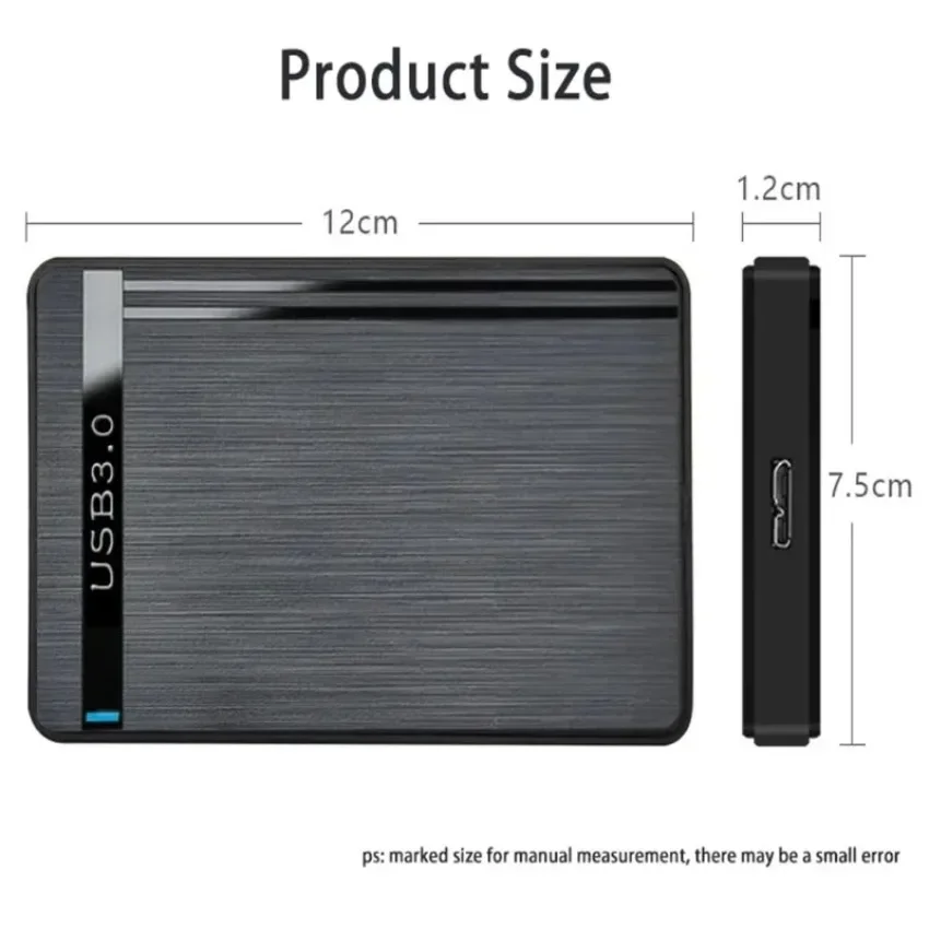 C USB 2.0 Tool Free Brushed2.5 Inch SATA Hard Drive Enclosure USB 3.0 USB 3.1 Type Plastic HDD Case For Laptop Desktop Computer